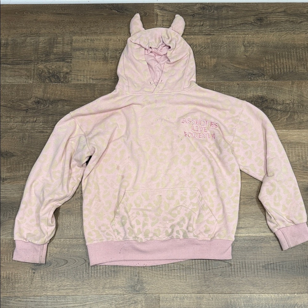 Pink Women's Sweater with Ears